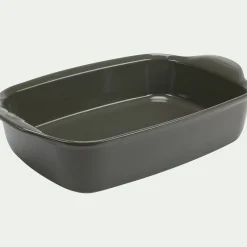 Plat à four individuel en céramique L22cm - vert cèdre