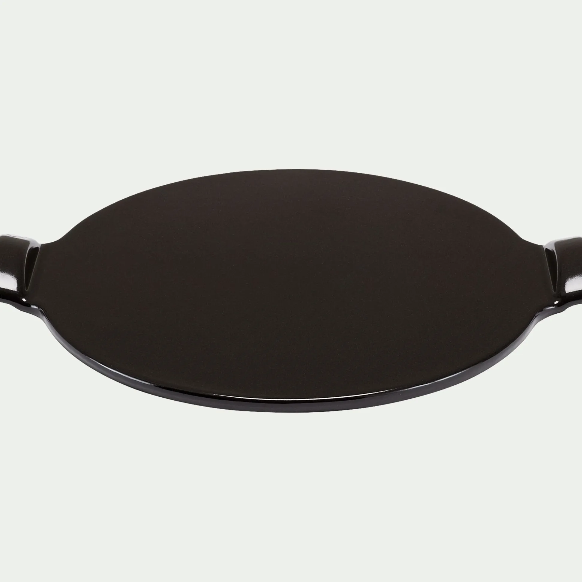 Plat à pizza en céramique - noir