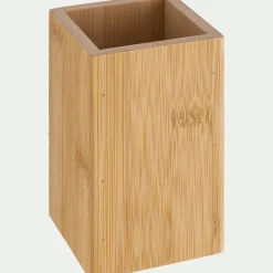 Porte brosse à dent en bambou - naturel