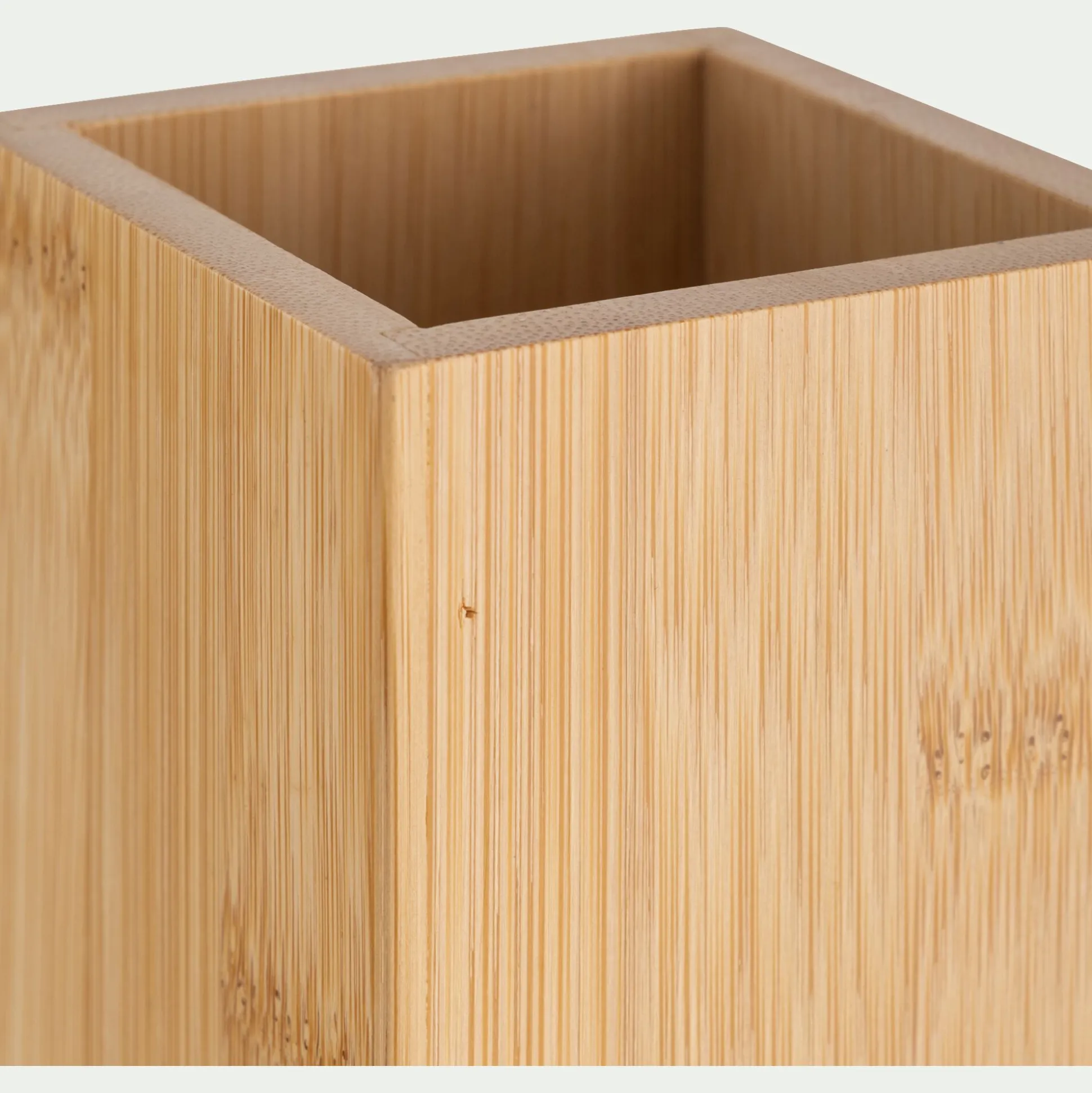 Porte brosse à dent en bambou - naturel
