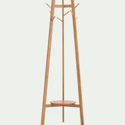 Porte-manteau sur pieds en bois H170cm - bois clair