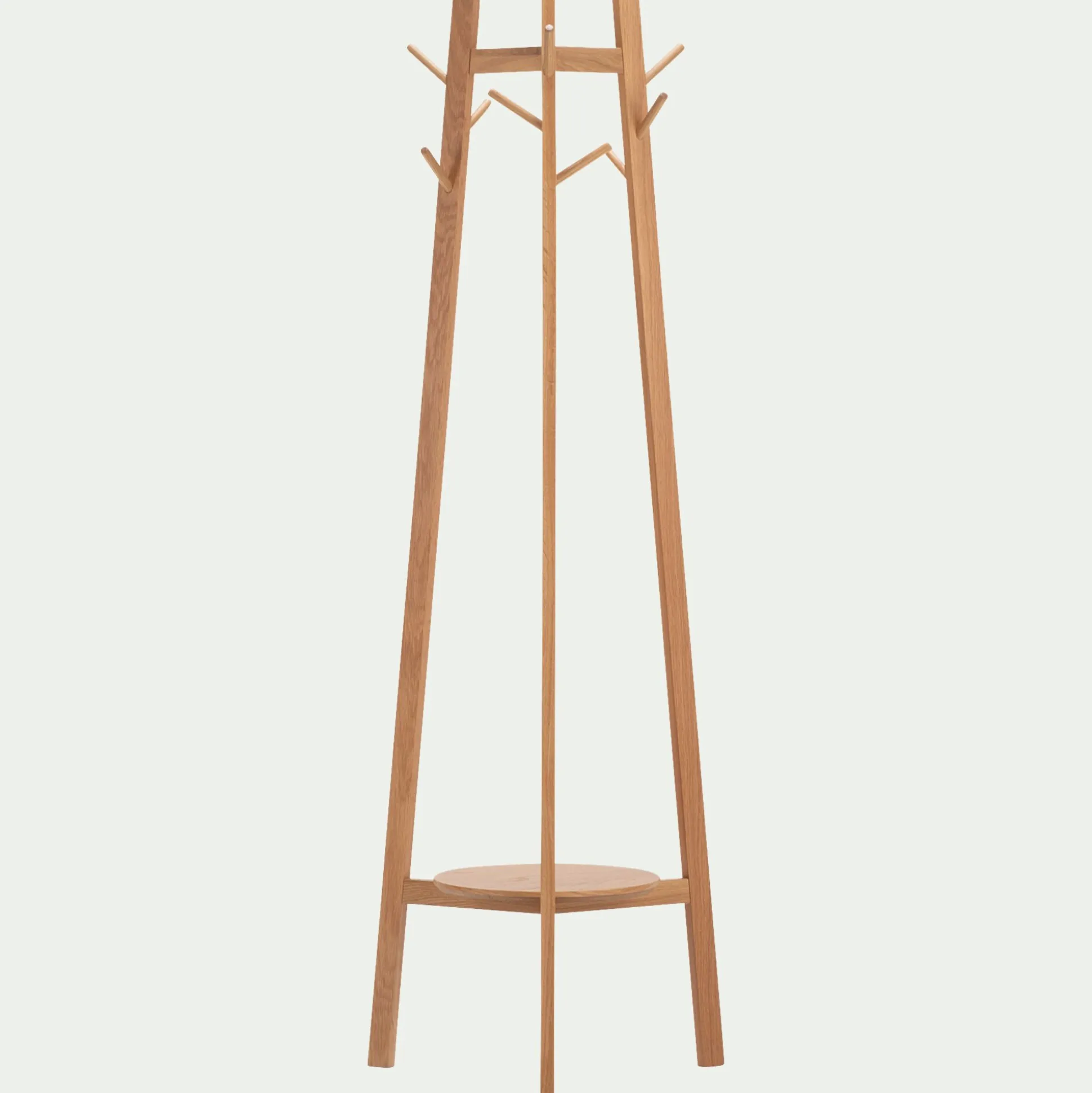 Porte-manteau sur pieds en bois H170cm - bois clair