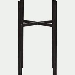 Porte-plante en métal noir H35xD20,5cm