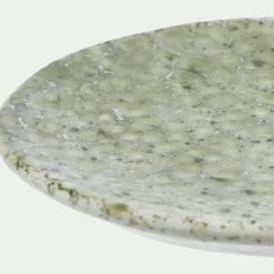 Porte savon en faïence - vert