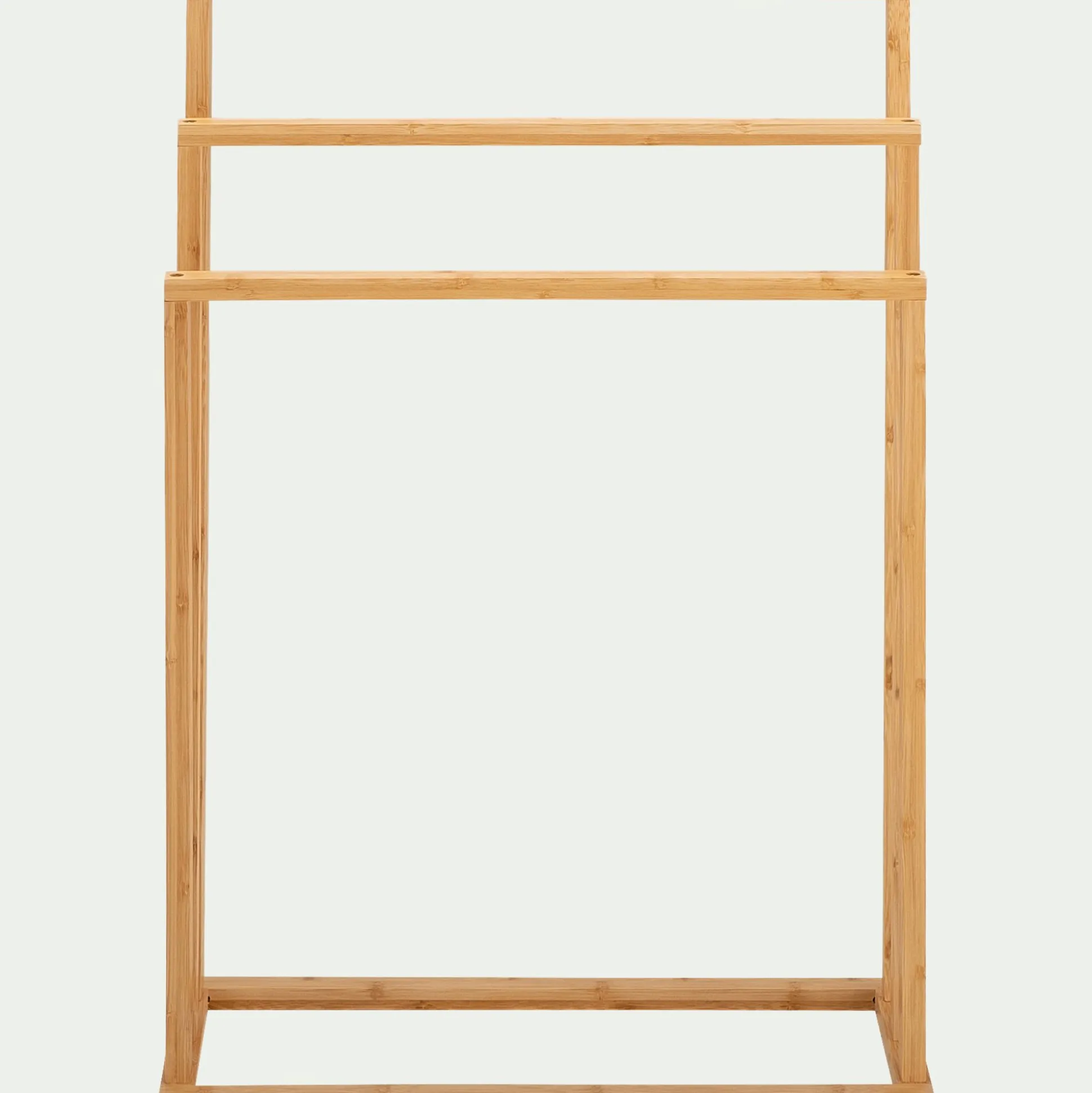 Porte-serviette triple en bambou - naturel H82cm