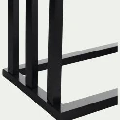 Porte-serviette triple en bambou H85cm - noir