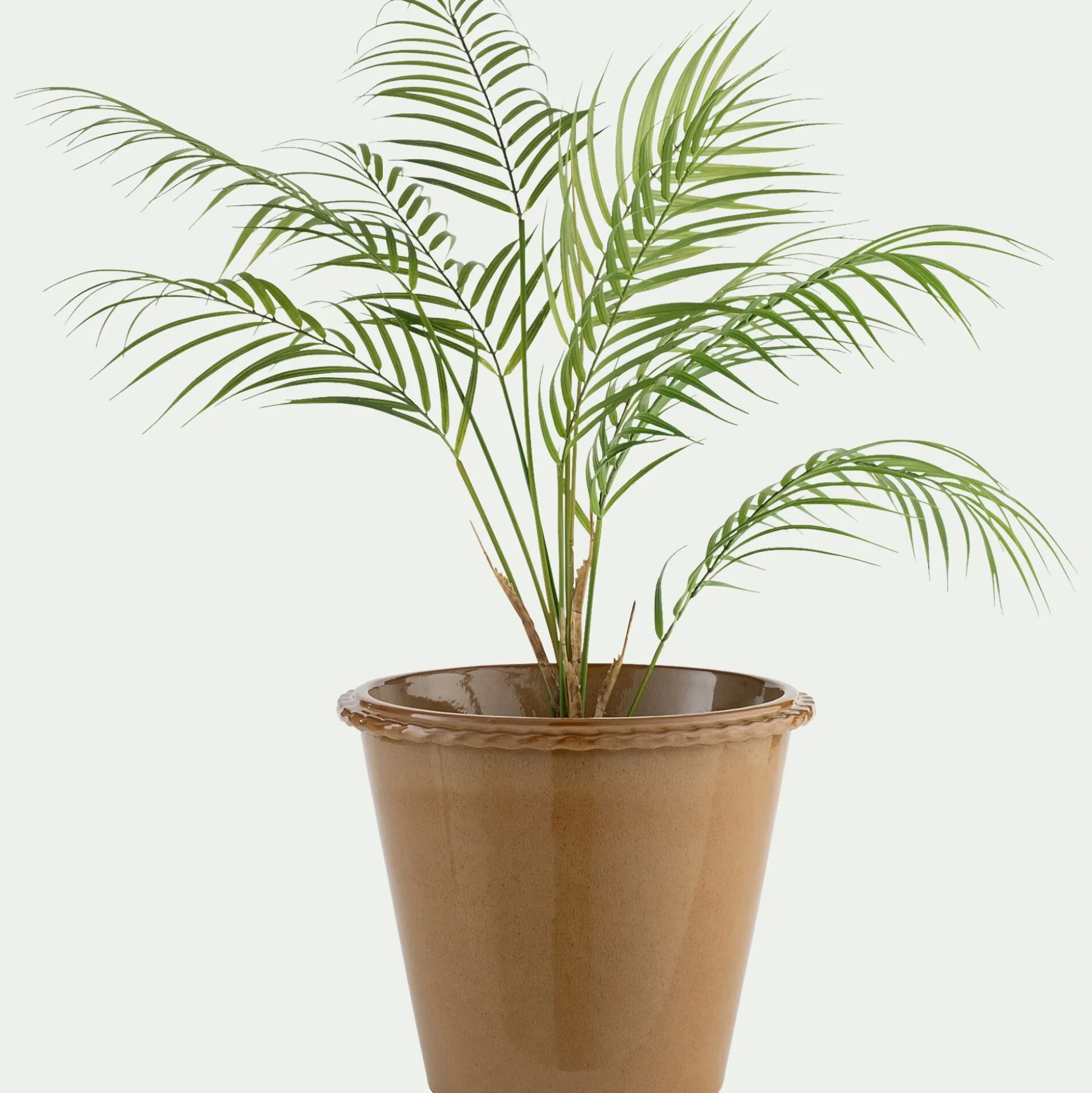 Pot en terre cuite D30cm - jaune