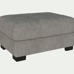 Pouf avec coffre en tissu Monclar - taupe