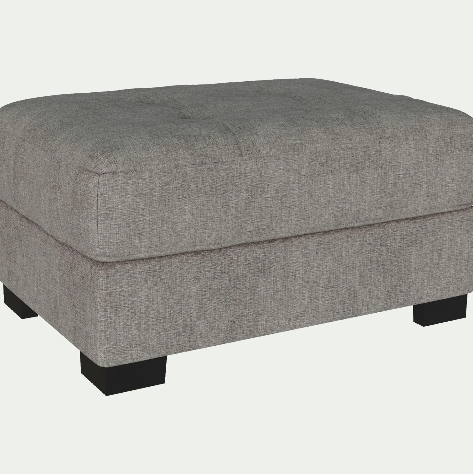 Pouf avec coffre en tissu Monclar - taupe