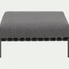 Pouf de jardin en aluminium - gris anthracite