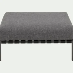 Pouf de jardin en aluminium - gris anthracite