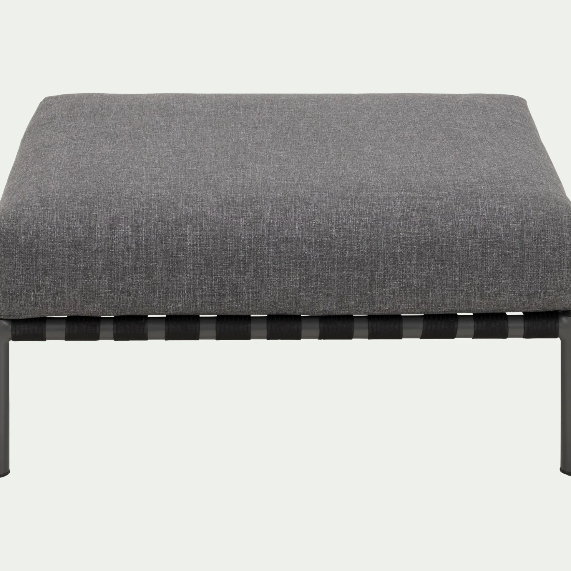 Pouf de jardin en aluminium - gris anthracite