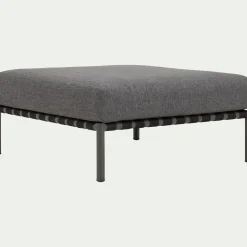 Pouf de jardin en aluminium - gris anthracite
