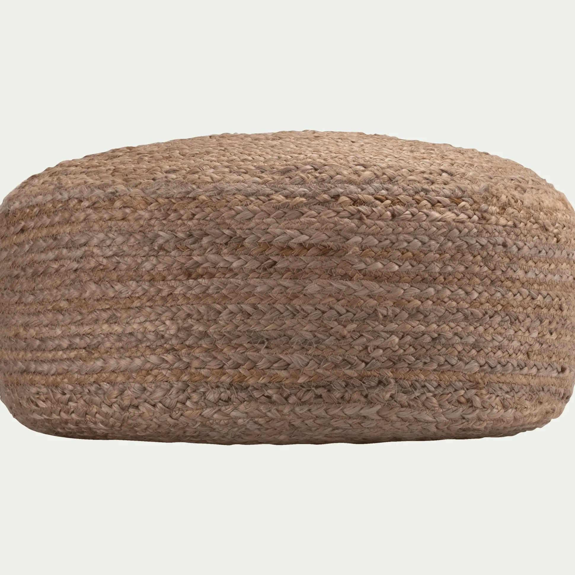Pouf en jute D50xH20cm - naturel