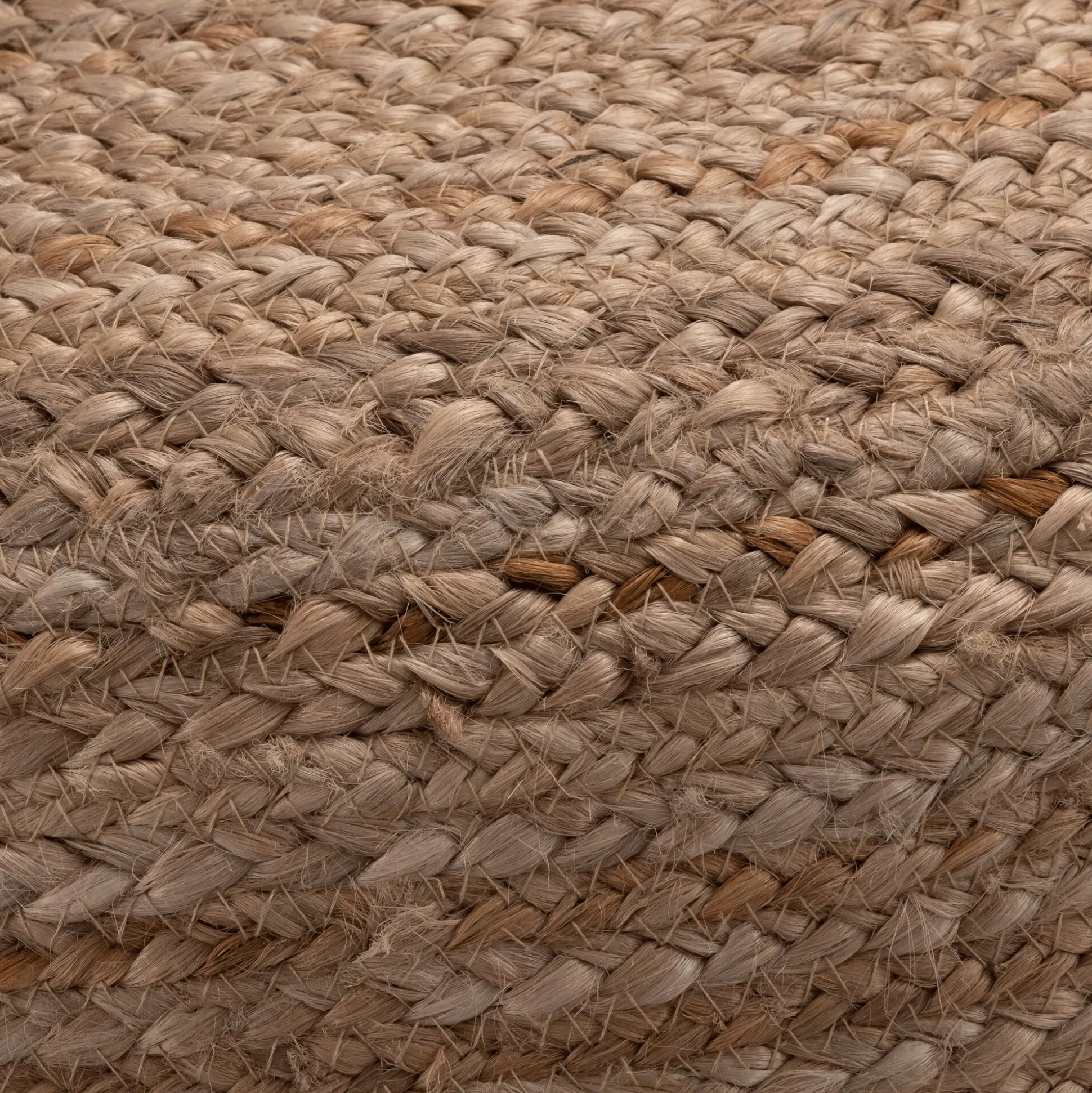 Pouf en jute D50xH20cm - naturel