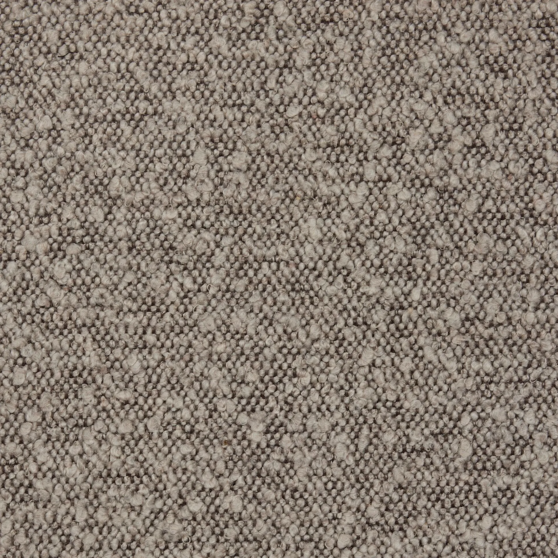 Pouf en tissu bouclette - gris clair