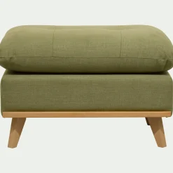 Pouf en tissu cosmo - vert kaki