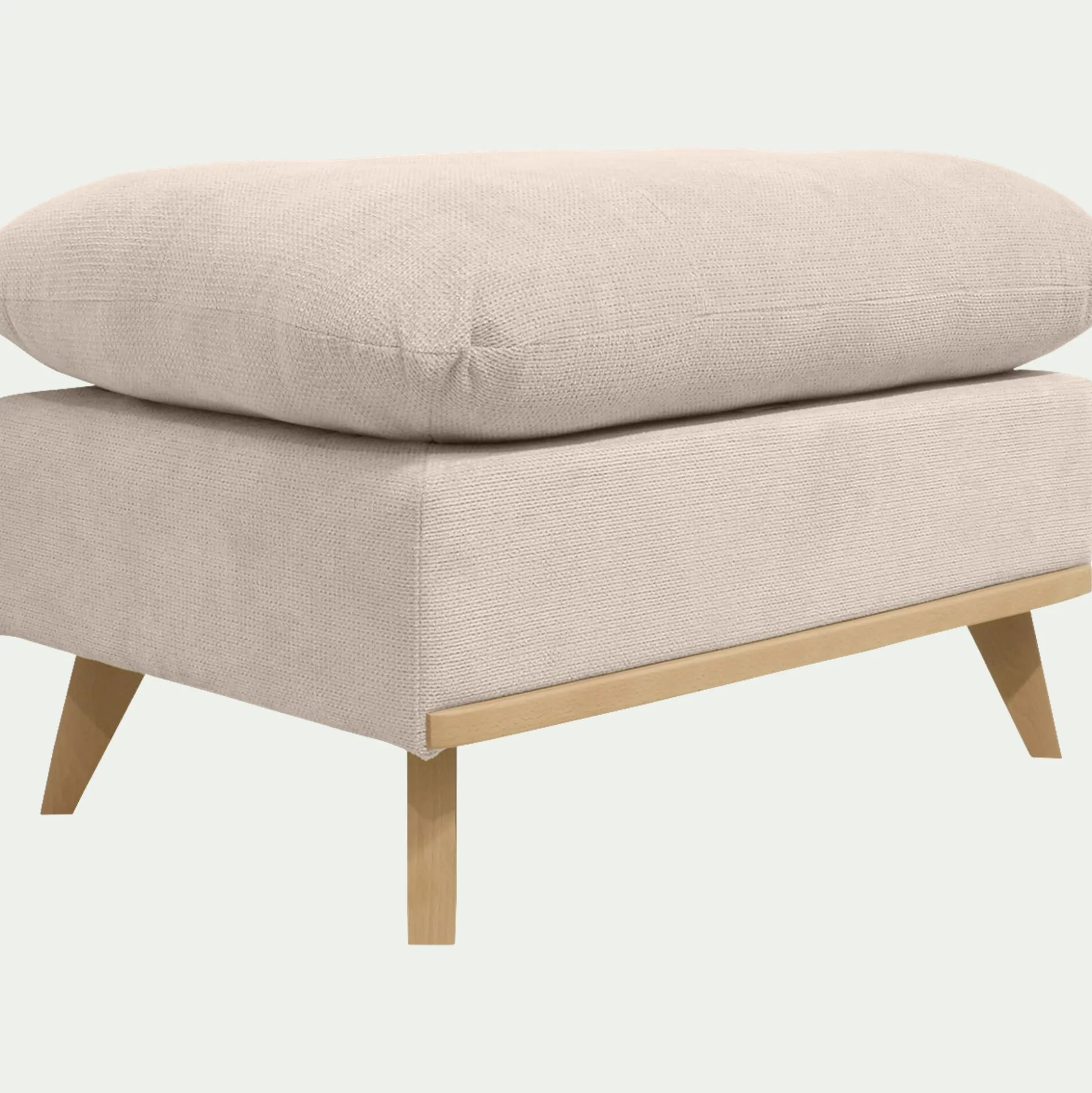 Pouf en tissu crown - beige roucas