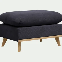 Pouf en tissu crown - bleu calabrun