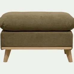 Pouf en tissu crown - vert cèdre
