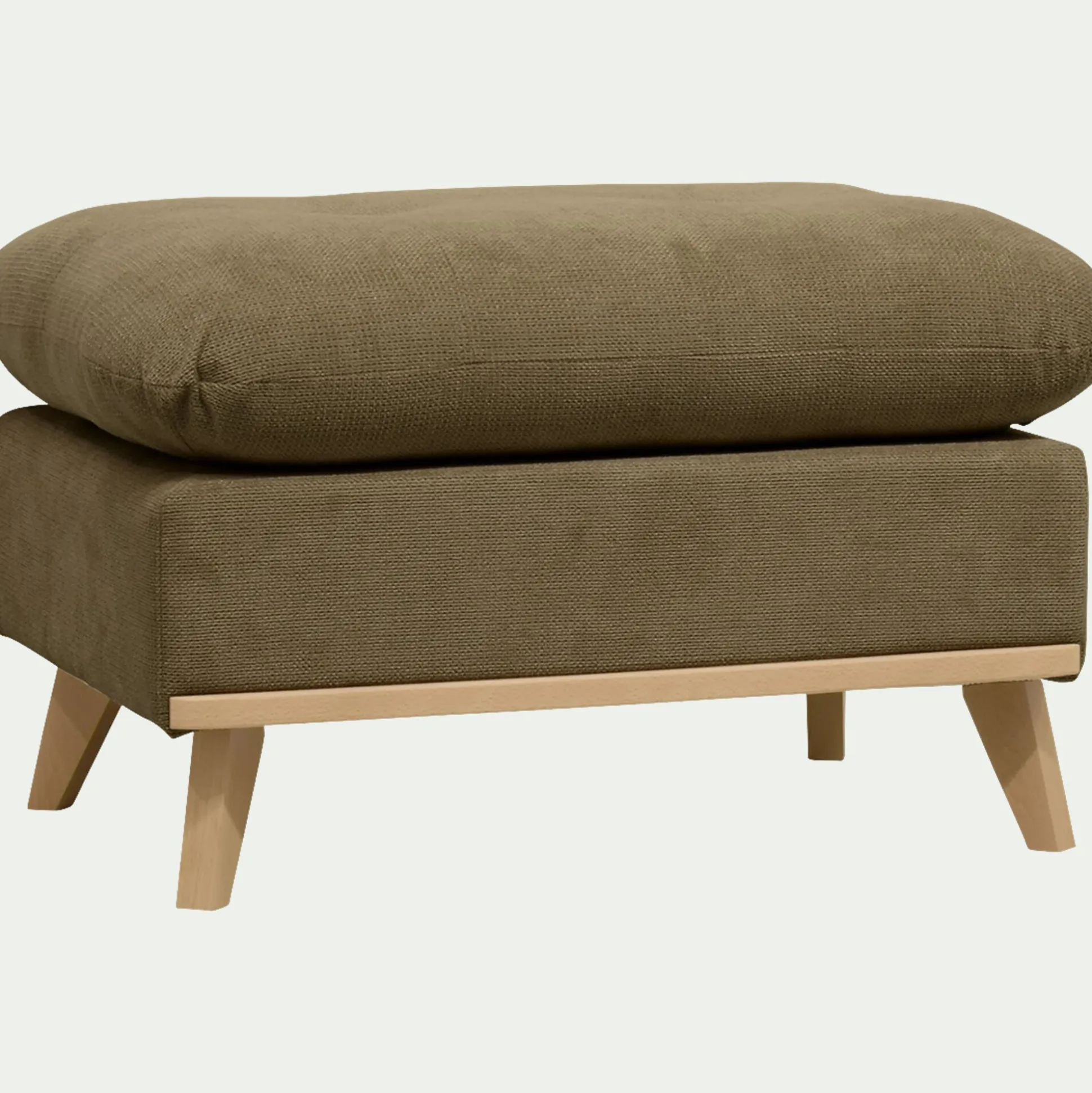 Pouf en tissu crown - vert cèdre