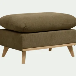 Pouf en tissu crown - vert cèdre