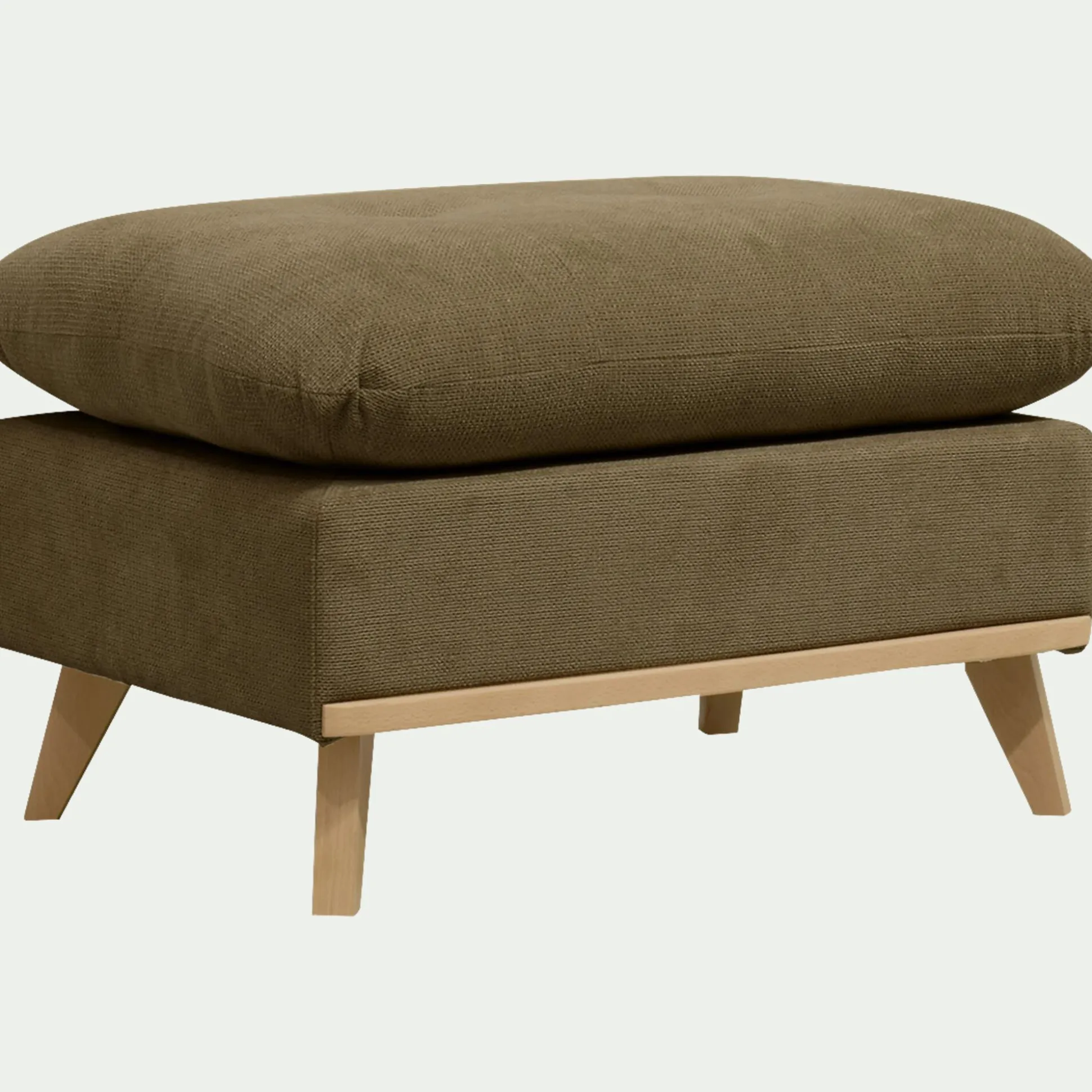 Pouf en tissu crown - vert cèdre