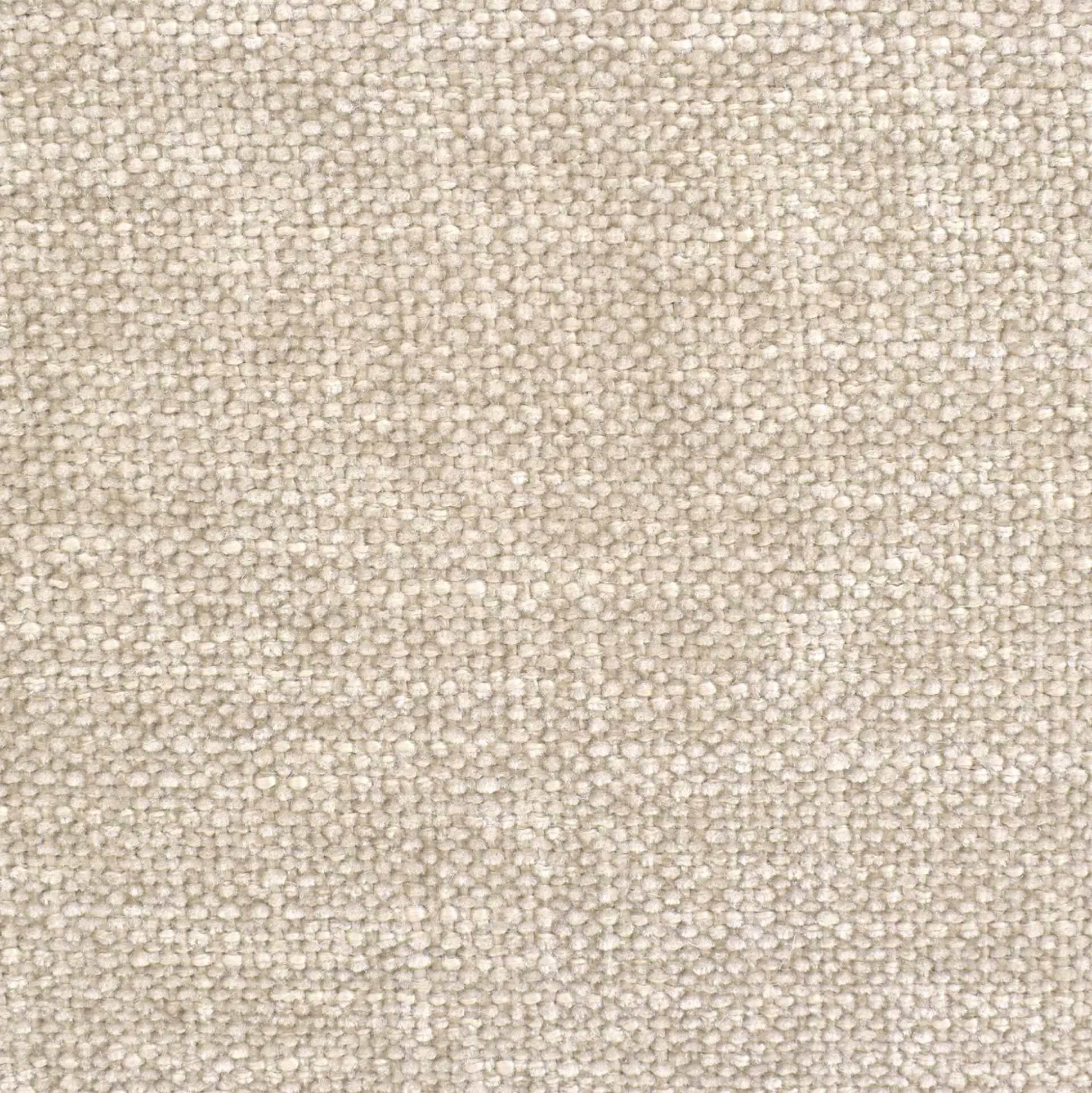 Pouf en tissu doux tramé - Blanc écru