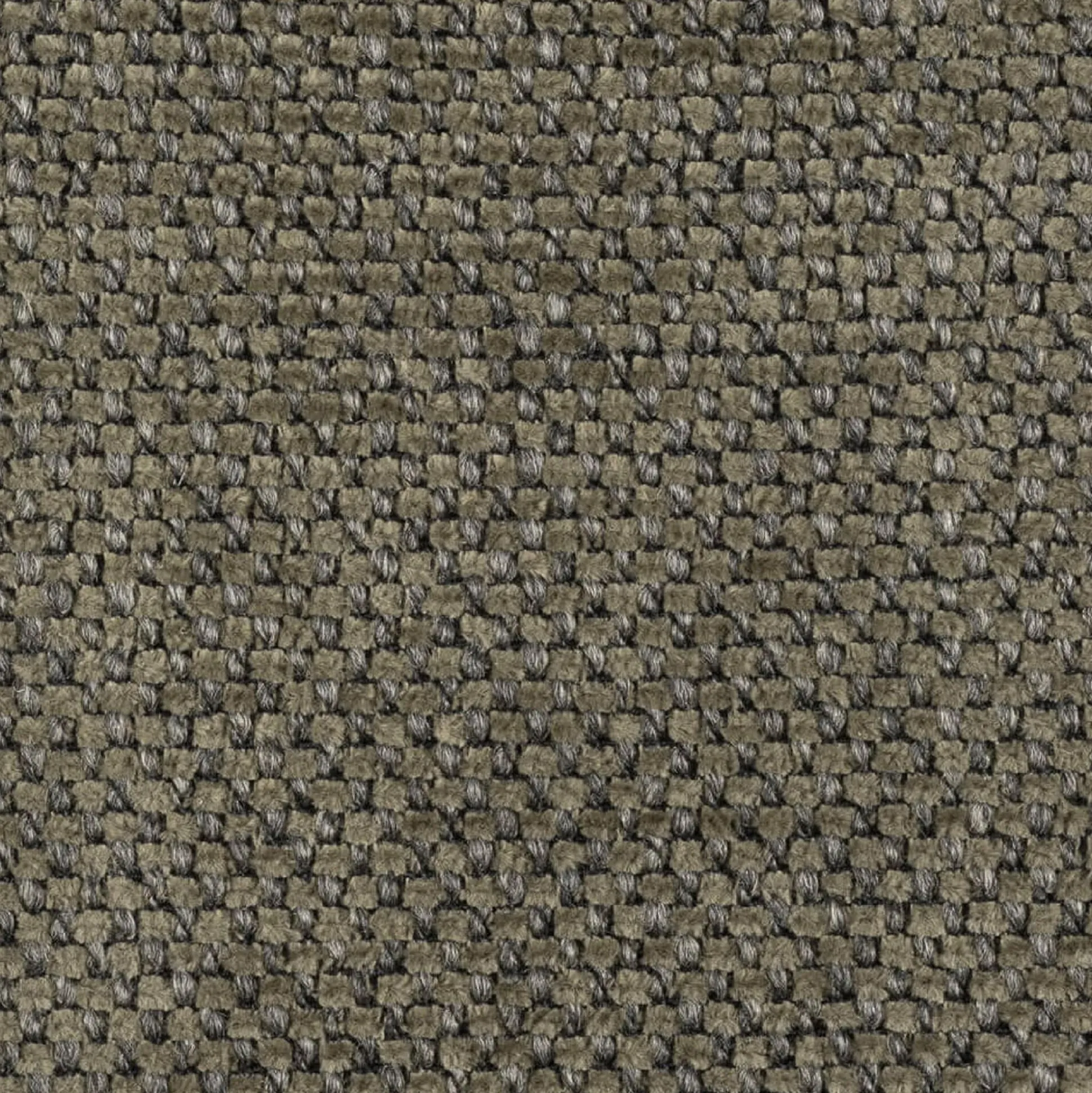 Pouf en tissu doux tramé - vert garrigue