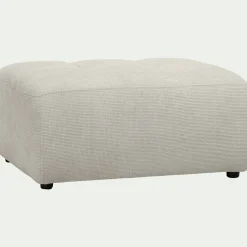 Pouf en tissu Eden - beige alpilles