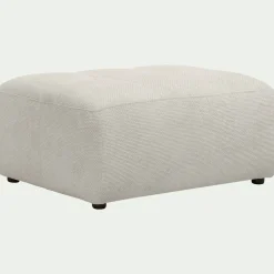 Pouf en tissu Eden - beige alpilles