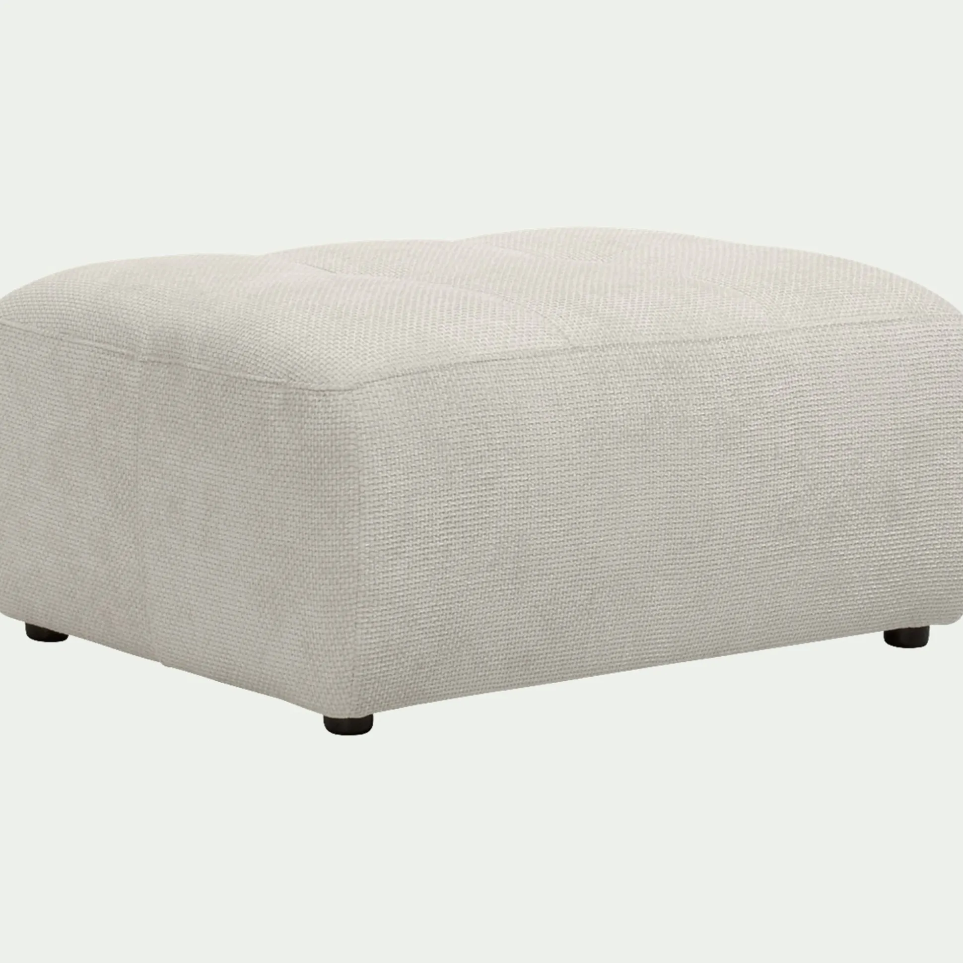 Pouf en tissu Eden - beige alpilles