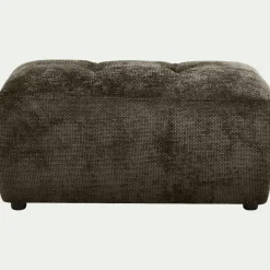 Pouf en tissu Eden - vert cèdre