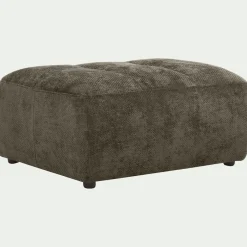 Pouf en tissu Eden - vert cèdre
