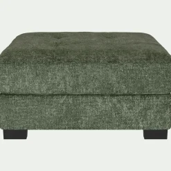 Pouf en tissu Genesis - vert cèdre