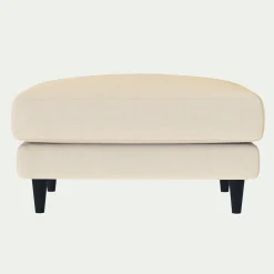 Pouf en tissu joint - beige roucas