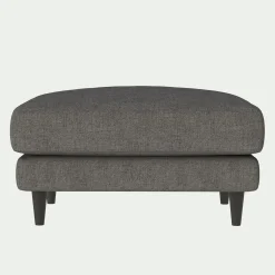 Pouf en tissu joint - gris restanque