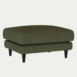 Pouf en tissu joint - vert cèdre