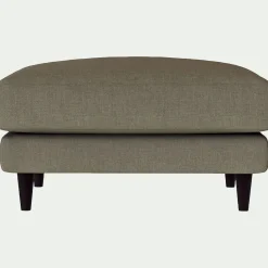 Pouf en tissu mixte - vert cèdre