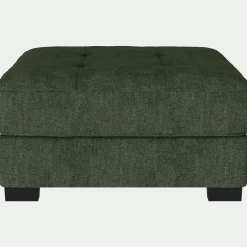 Pouf en tissu Monclar - vert cèdre