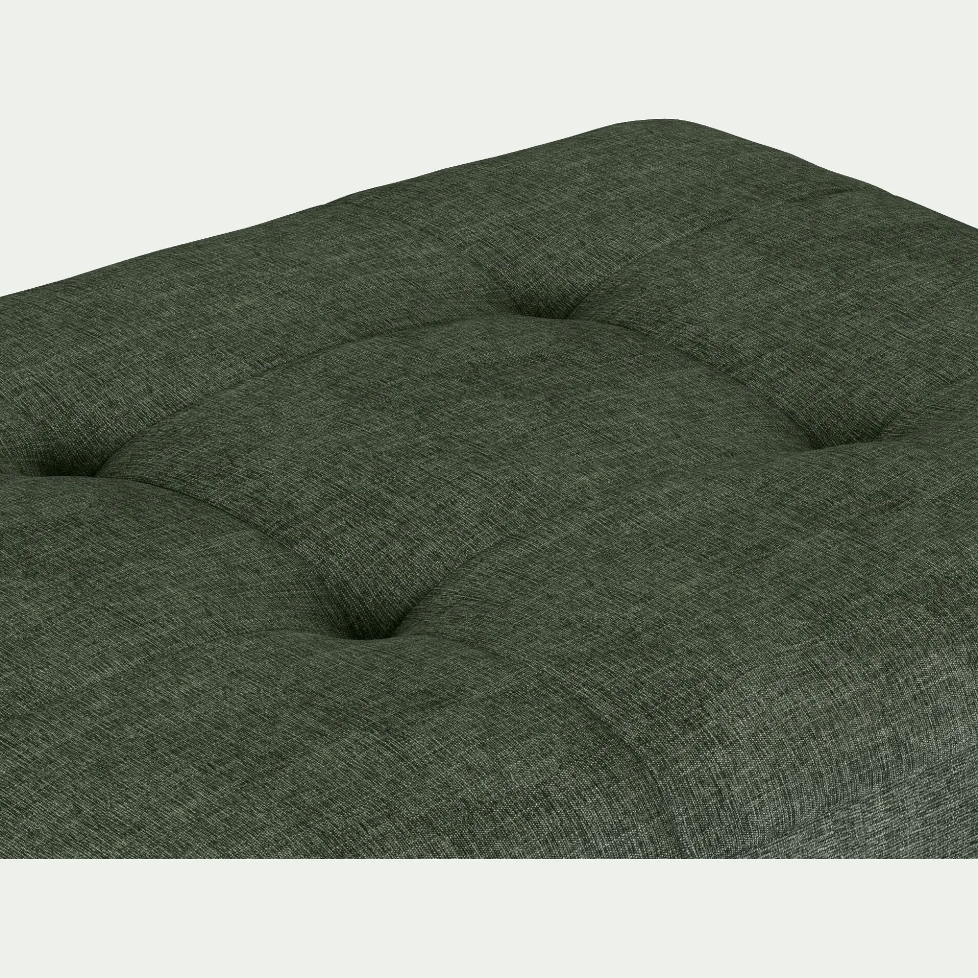 Pouf en tissu Monclar - vert cèdre
