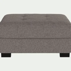 Pouf en tissu Pop avec coffre - taupe