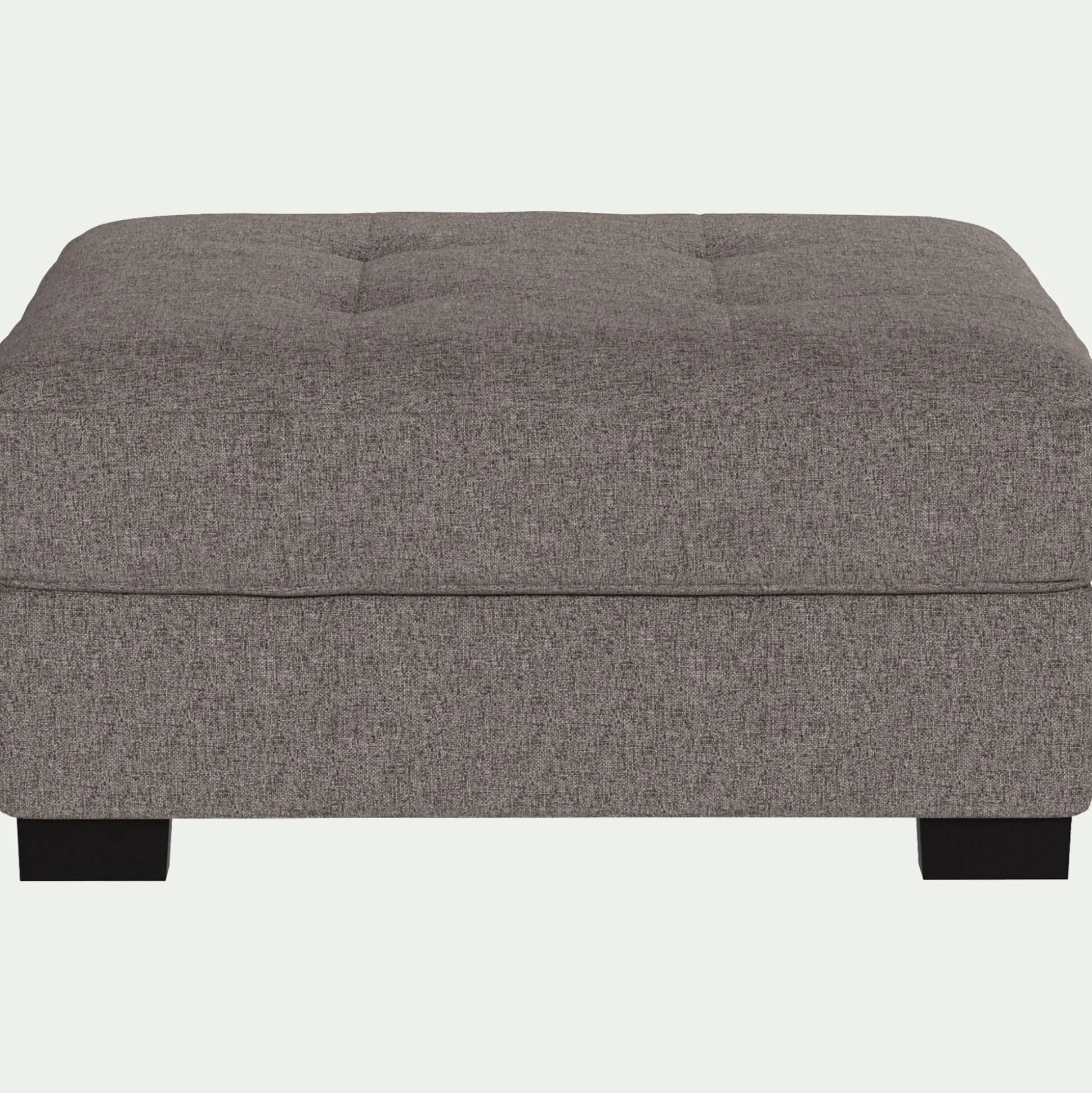 Pouf en tissu Pop avec coffre - taupe