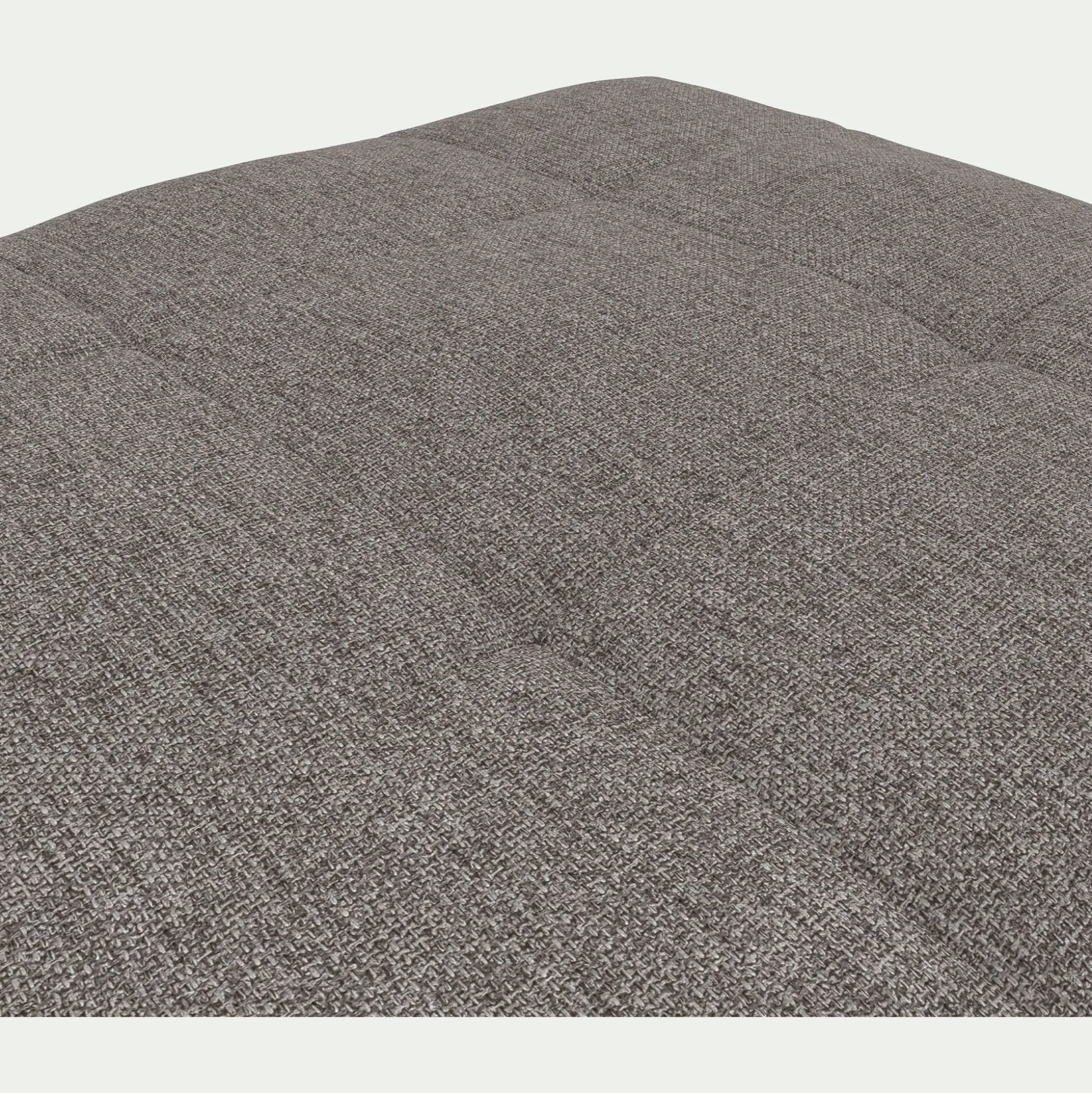 Pouf en tissu Pop avec coffre - taupe