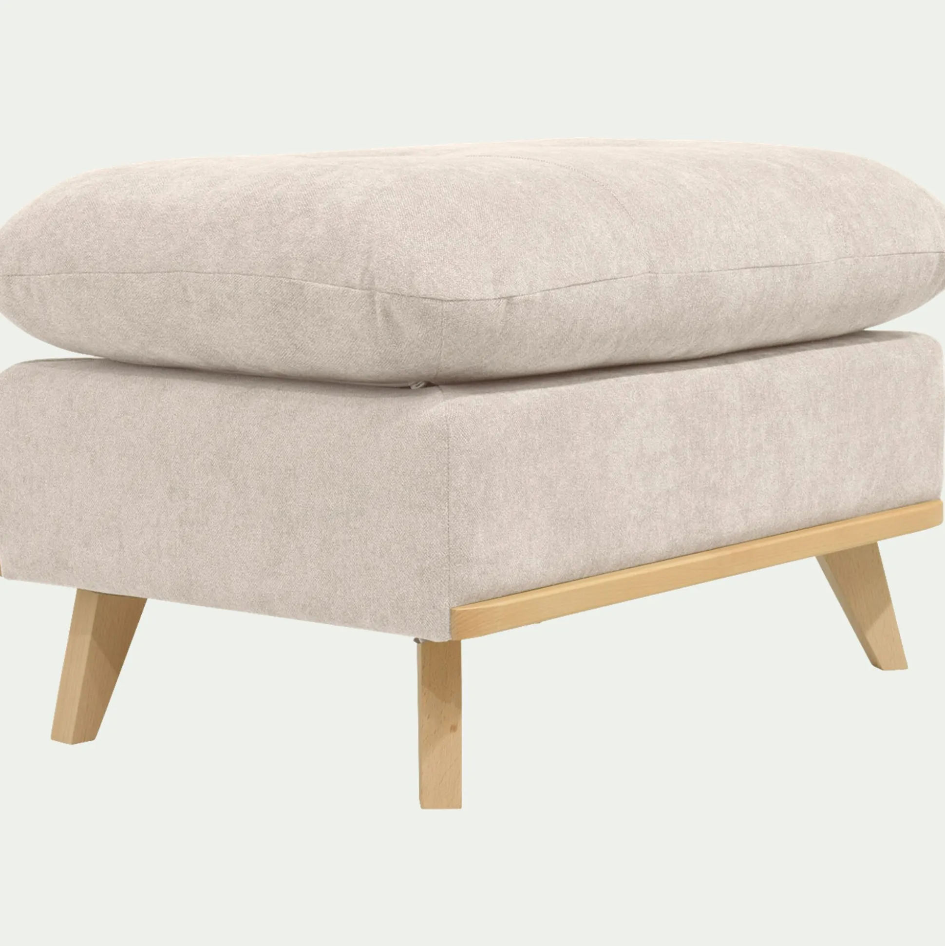 Pouf en tissu storm - beige roucas