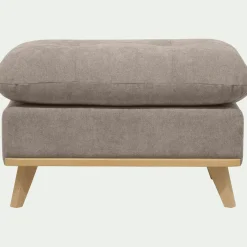 Pouf en tissu storm - taupe