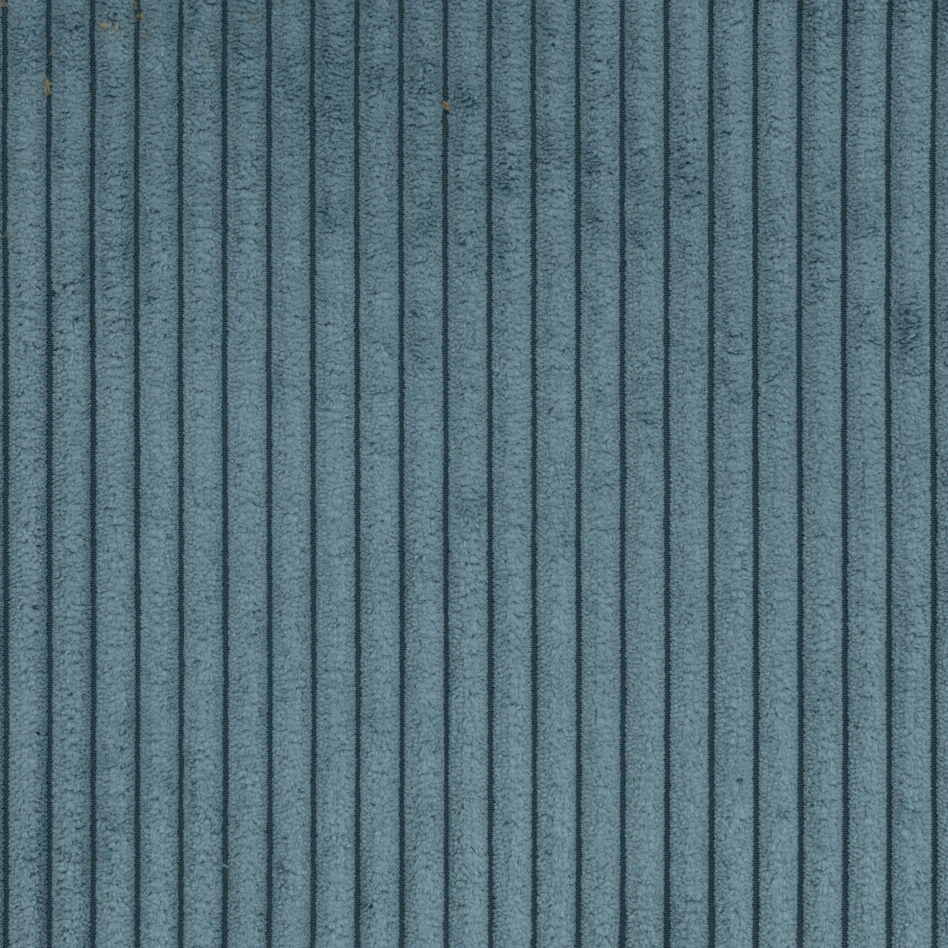 Pouf en velours côtelé - bleu