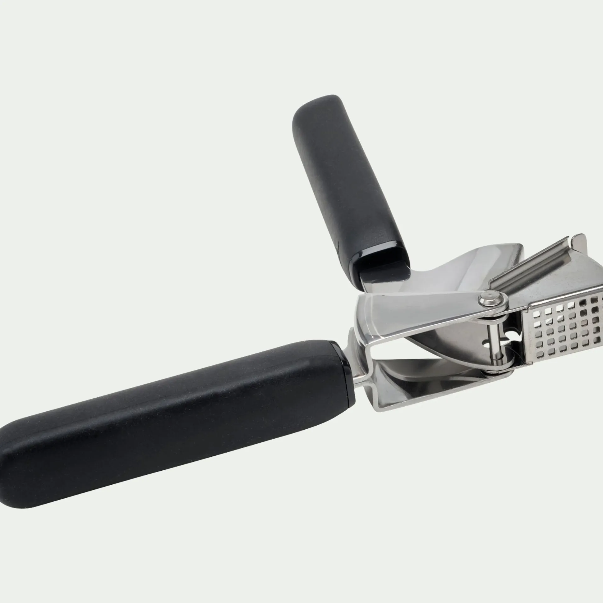 Presse ail en inox H16,7cm - gris métallisé