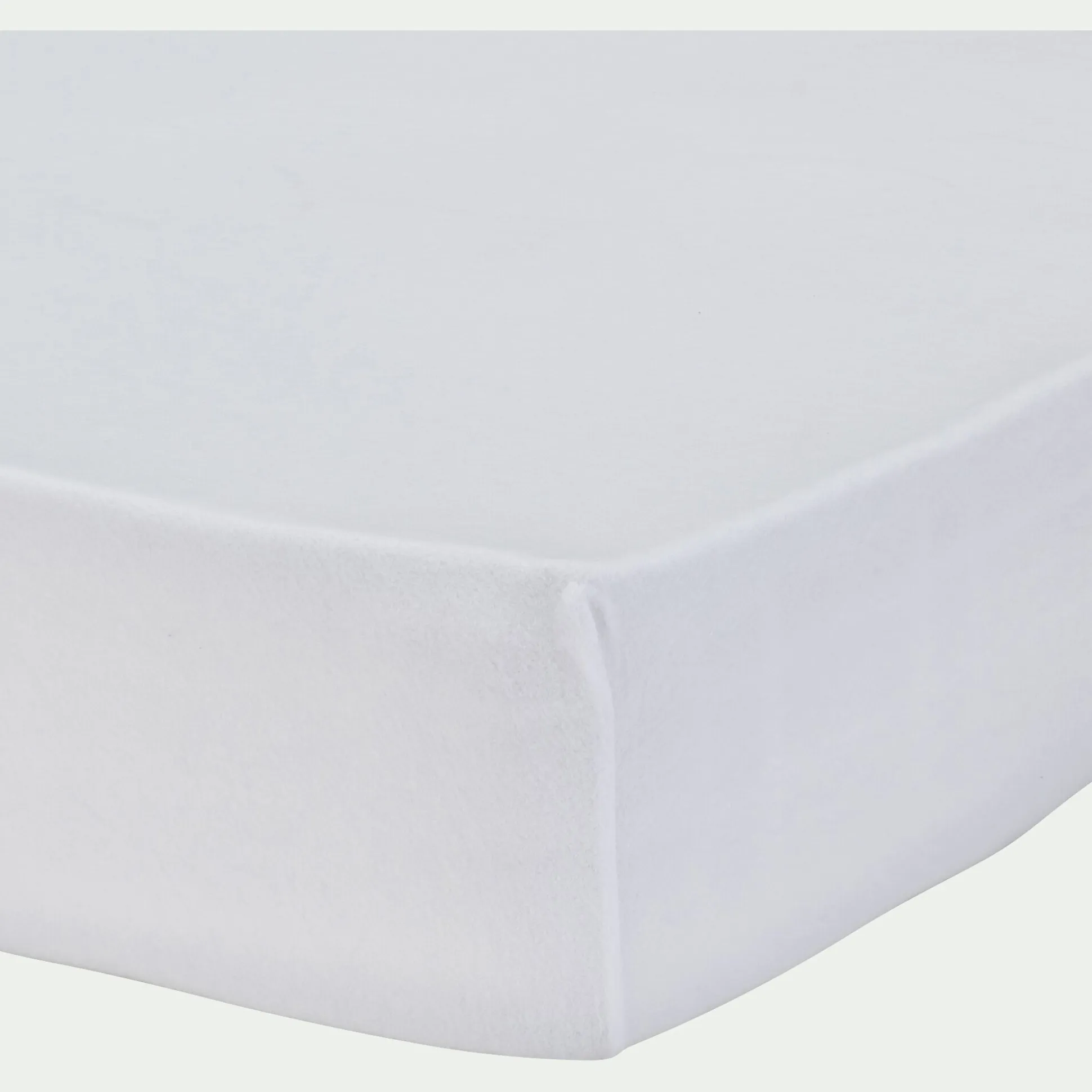 Protège-matelas en coton recyclé 90x200 cm bonnet 25cm