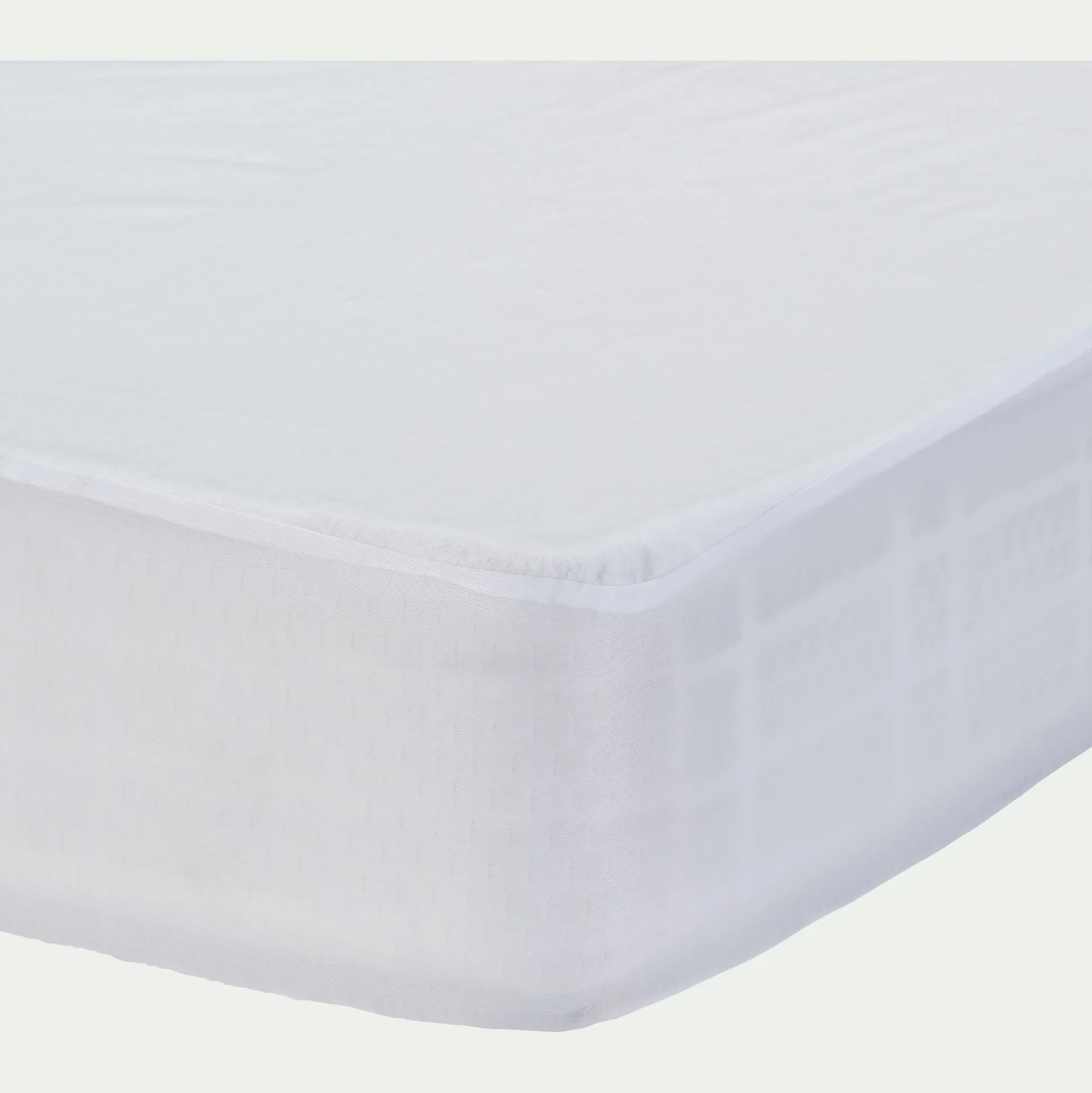 Protège-matelas imperméable en coton recyclé 140x200cm bonnet 30cm